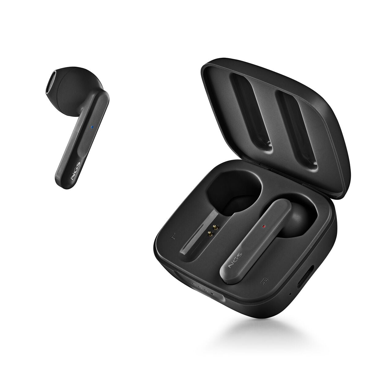 Headphone with Microphone NGS ARTICAMOVEBLACK Black NGS