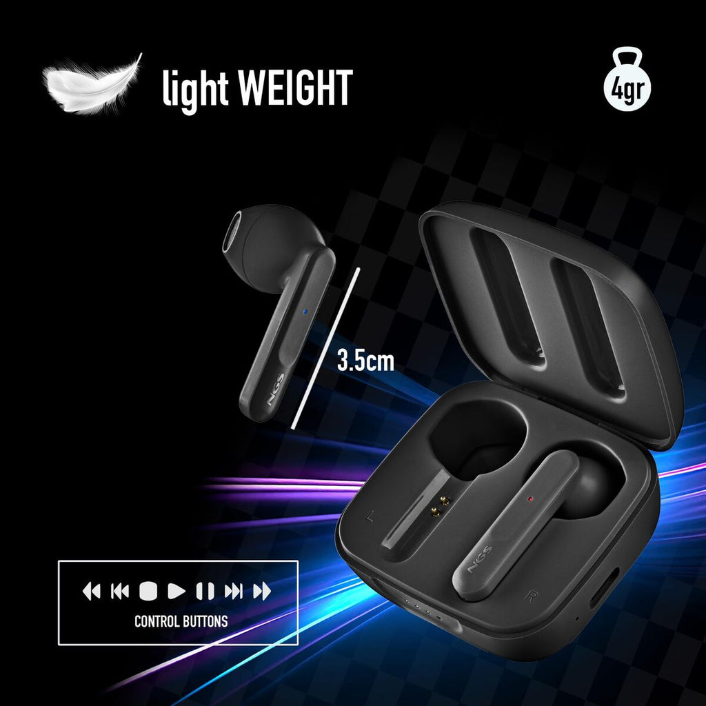 Headphone with Microphone NGS ARTICAMOVEBLACK Black NGS