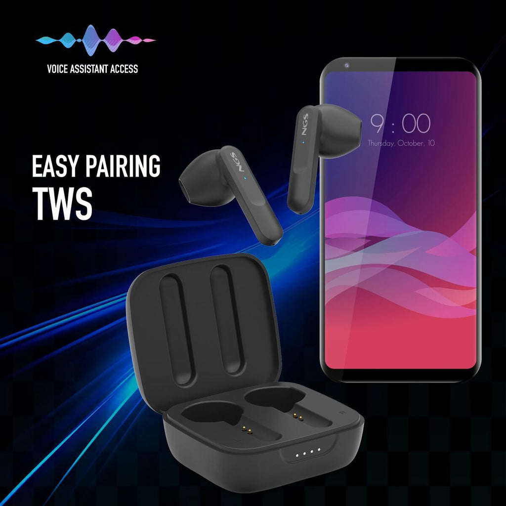 Headphone with Microphone NGS ARTICAMOVEBLACK Black NGS
