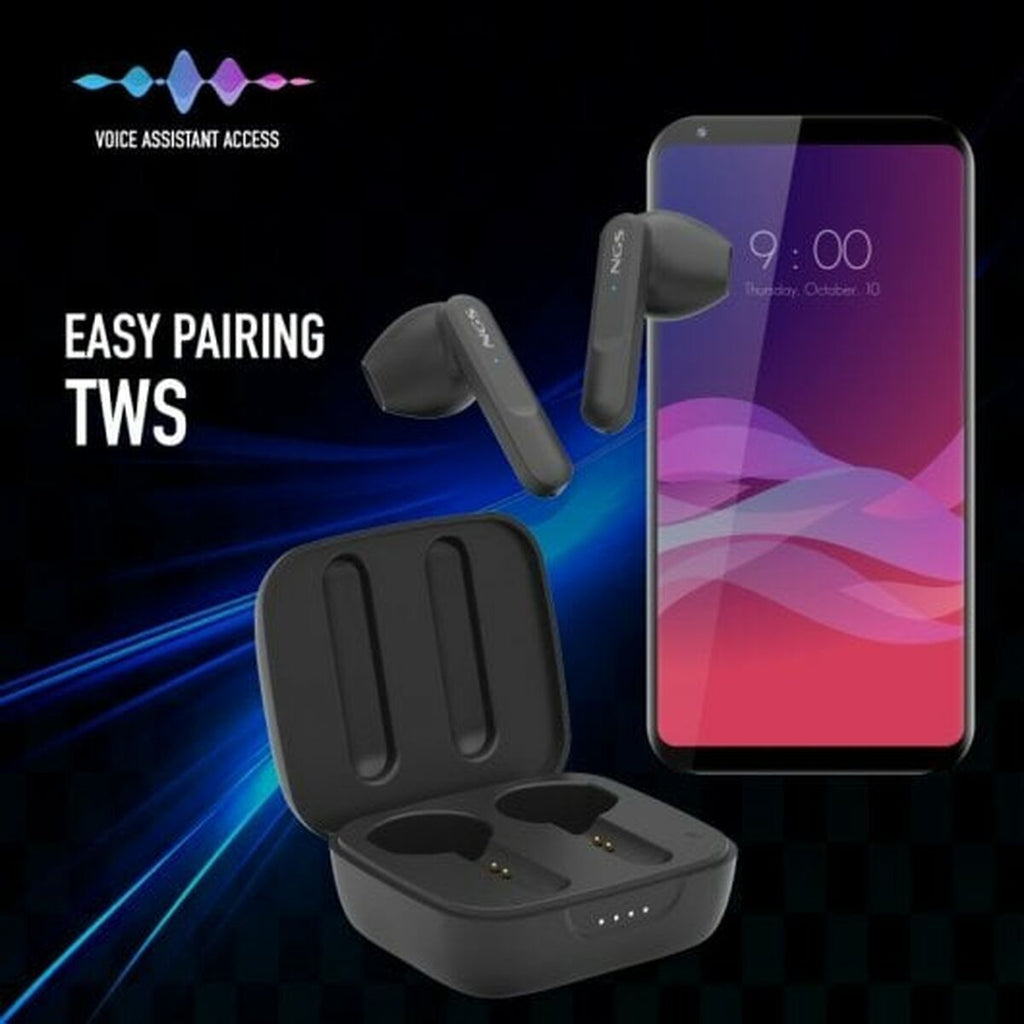 Headphone with Microphone NGS ARTICAMOVEBLACK Black NGS