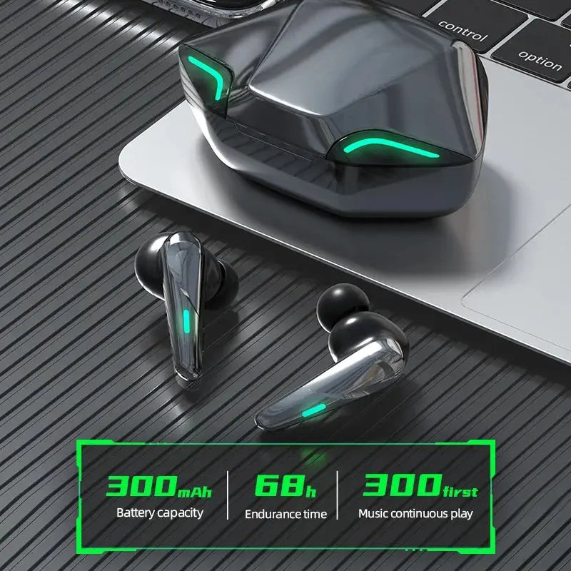 Wireless Bluetooth Gaming Earbuds with Mic – HiFi Sound OBA