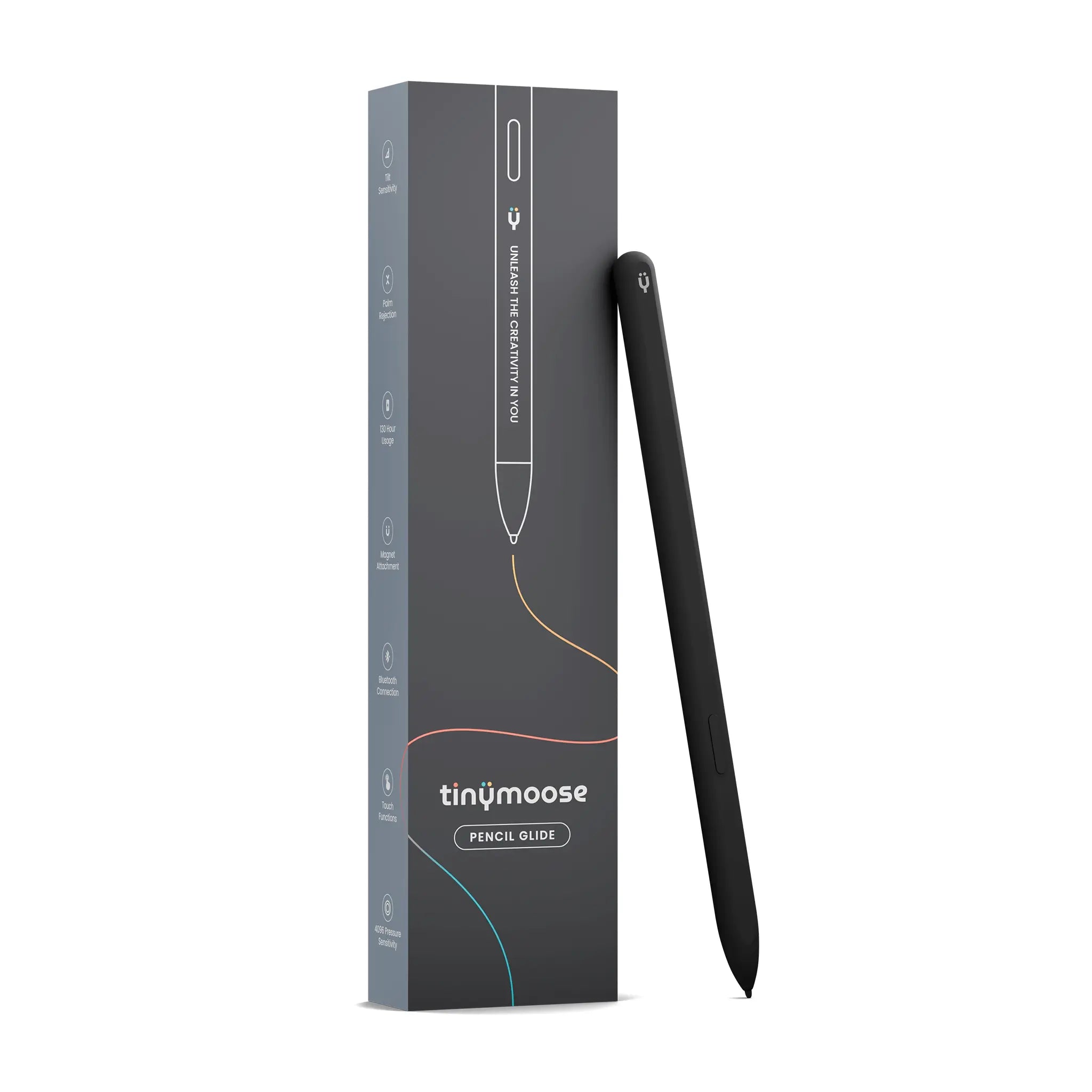 Pencil Glide | (Midnight Black) Compatible with Samsung Galaxy Tab S7, S8, S9 & other EMR-supported tablets Tinymoose