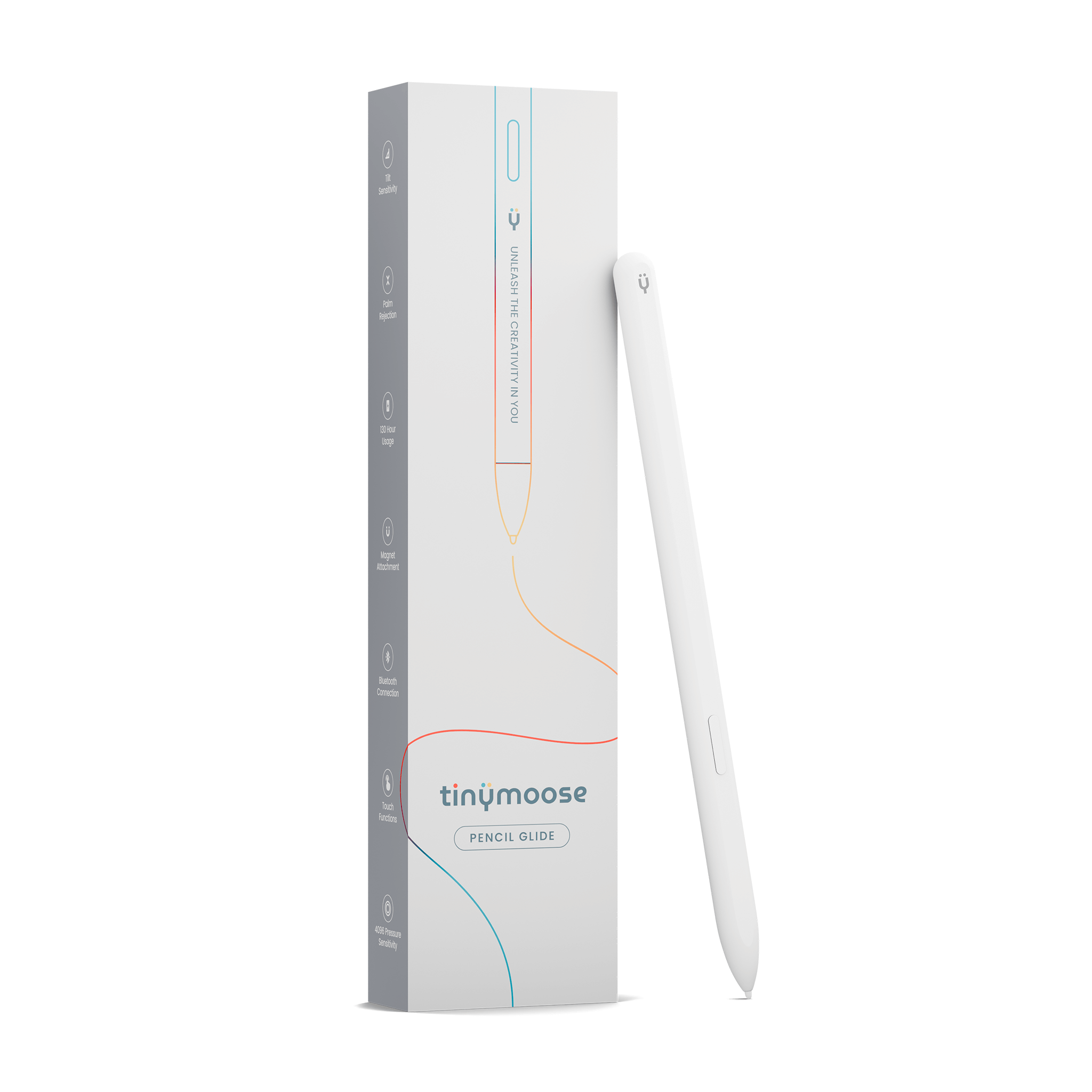 Pencil Glide | (Alpine White) Compatible with Samsung Galaxy Tab S7, S8, S9 & other EMR-supported tablets Tinymoose