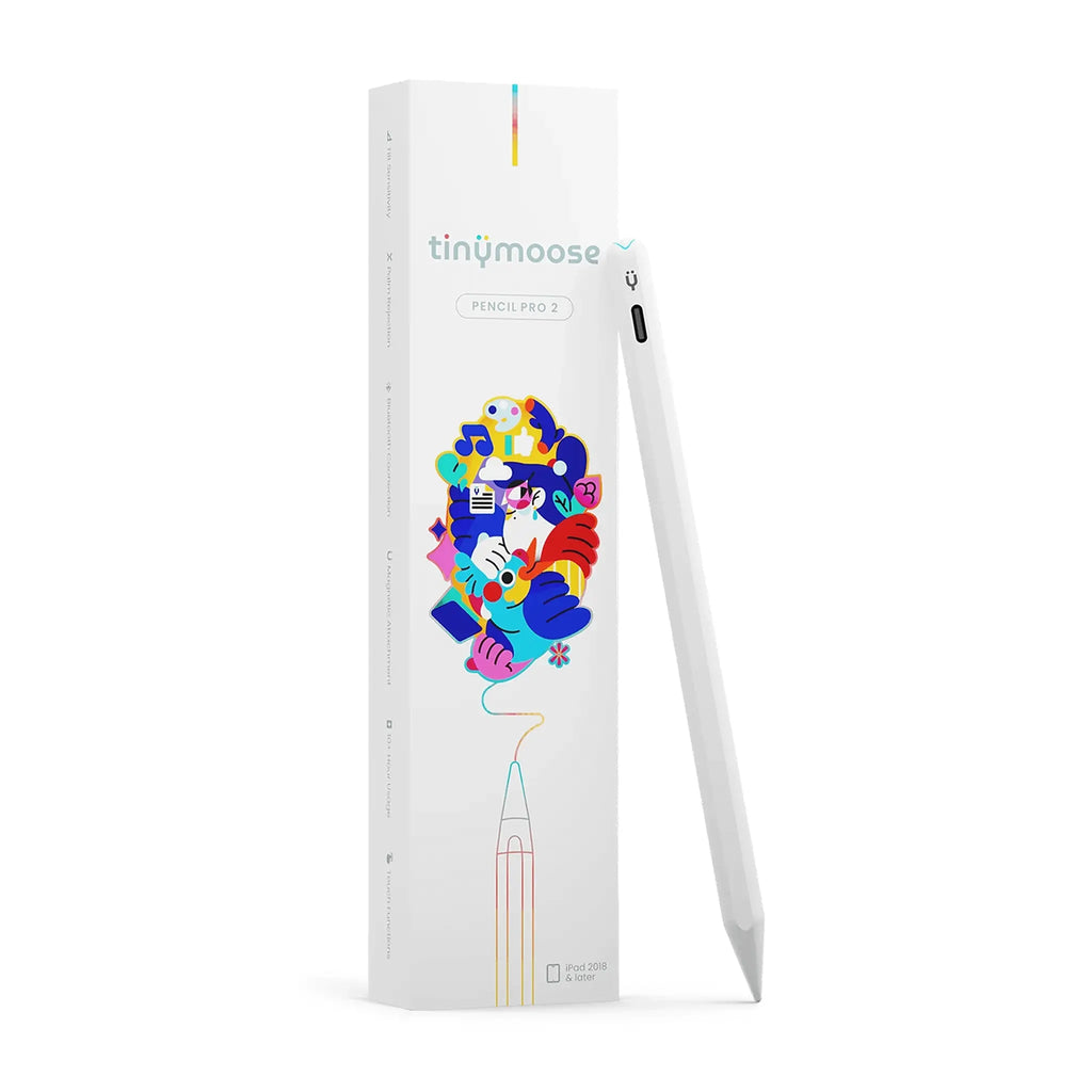 Pencil Pro 2 | Alpine White - iPad Pen with Gesture Control Tinymoose