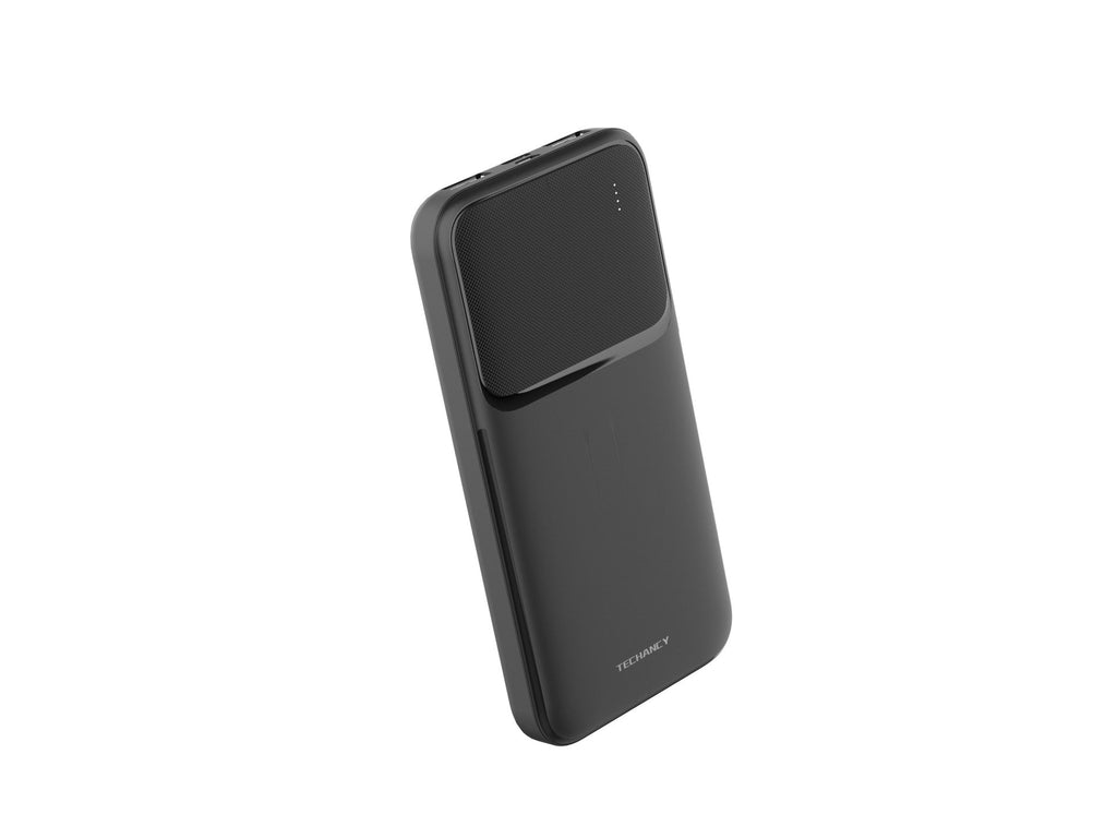 Techancy Power Bank 10000mah Preto TF2781, Carregamento Rápido De 10w Para Smartphones, Tablets E Muito Mais! Techancy